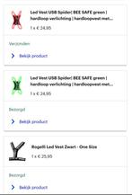 Ledverlichting vest 4 stuks nieuw, Ophalen of Verzenden