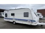 Hobby De luxe Easy 560 KMFE bj 2003 met voortent en luifel, Caravans en Kamperen, Rondzit, Bedrijf, 5 tot 6 meter, Tot en met 6