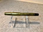 Merlin 33 vulpen groen gemarmerd celluloid 14K nib ca.1952, Verzenden, Gebruikt, Vulpen, Overige merken