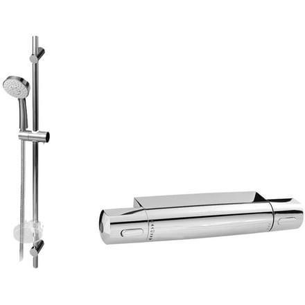 Venlo Nimbus douche thermostaat met glijstangset, Doe-het-zelf en Verbouw, Sanitair, Nieuw, Douche, Ophalen of Verzenden