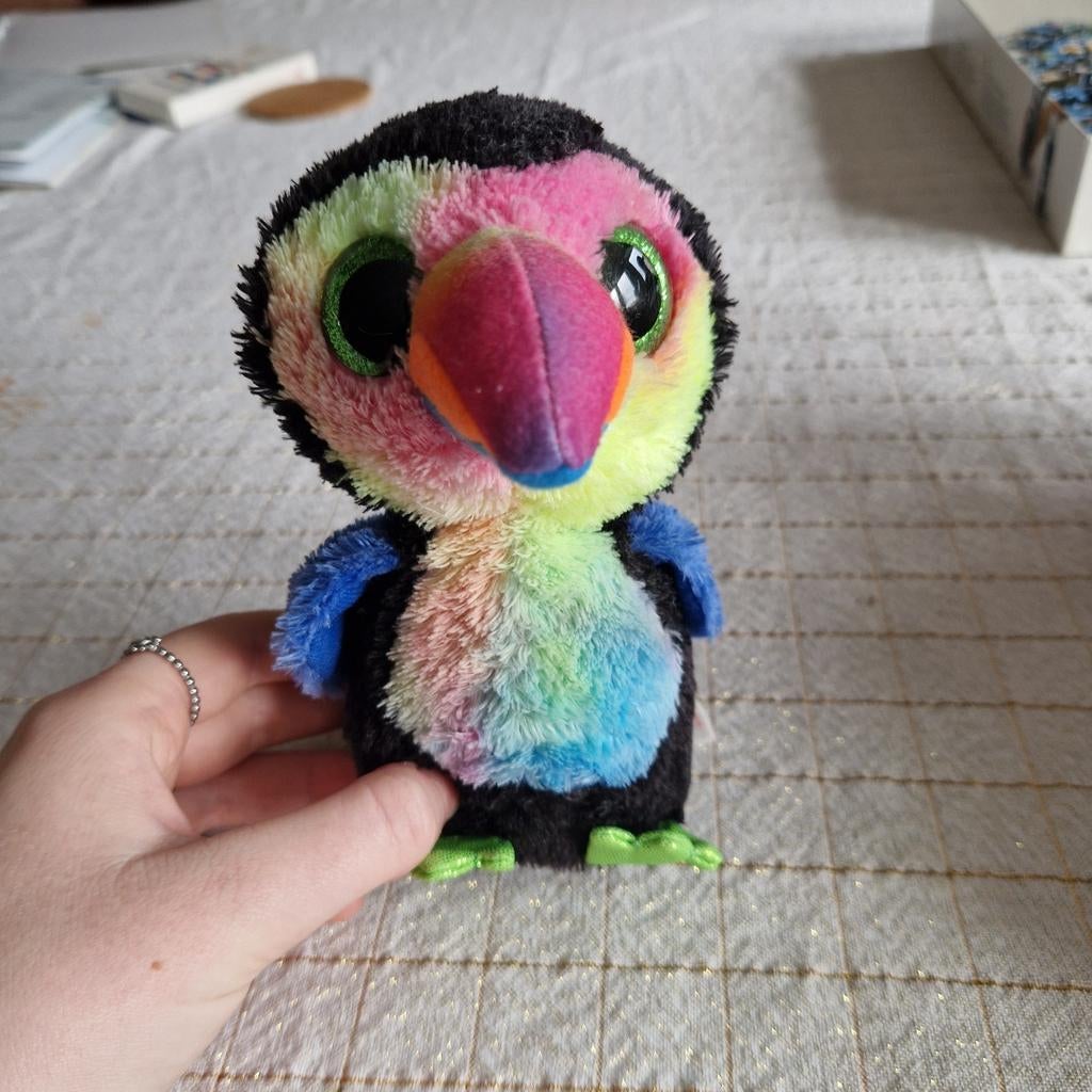 Schattige Ty Beanie Boo Toekan, Kinderen en Baby's, Speelgoed | Knuffels en Pluche, Ophalen, Gebruikt, Overige typen