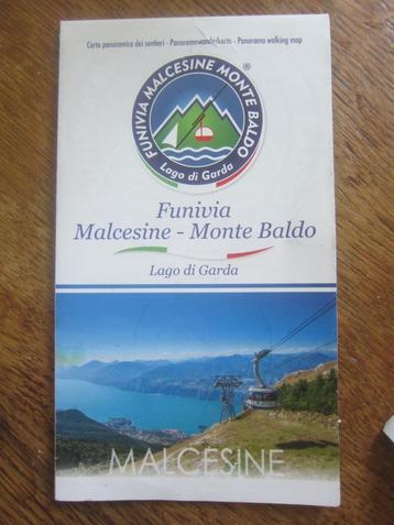 wandelkaart ATB fiets routes vanuit Malcesine Monte Baldo beschikbaar voor biedingen
