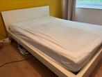 Ikea malm bed 140x200, Huis en Inrichting, Slaapkamer | Bedden, Ophalen, Wit, Tweepersoons, 140 cm