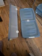 2 lage opbergbakken, Doe-het-zelf en Verbouw, Kratten en Dozen, Ophalen, Gebruikt, 75 tot 100 cm, Minder dan 35 cm