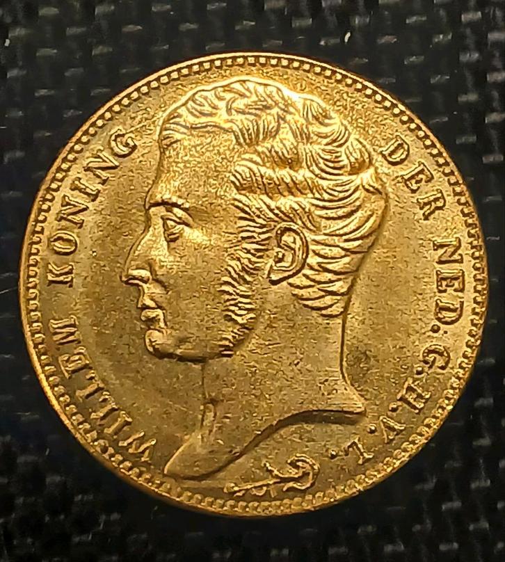 1826 10 Gulden Gouden tientje Willem I naslag vergulding, Postzegels en Munten, Munten | Nederland, Losse munt, 10 gulden, Koning Willem I