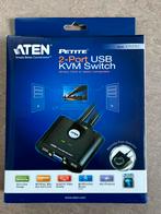 2-Poorts USB VGA-kabel KVM-switch met externe poortselecties, Computers en Software, USB Sticks, Ophalen of Verzenden, Nieuw, ATEN