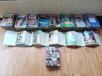 Complete reeks Sport magazines 1980 - 1993 beschikbaar voor biedingen