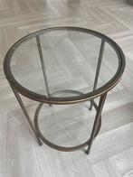 Bijzettafel brons, Huis en Inrichting, Tafels | Bijzettafels, 45 tot 60 cm, Minder dan 55 cm, Rond, Ophalen of Verzenden