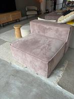 Poef rib roze zo goed als nieuw, Ophalen, Zo goed als nieuw, Rechthoekig