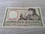 Net biljet 100 gulden Erasmus, 1953, Ophalen of Verzenden, 100 gulden