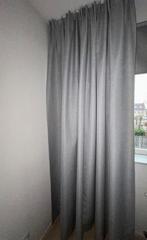 Verduisterende gordijnen grijs 161 cm x 263 cm, Ophalen, 200 cm of meer, 150 tot 200 cm, Zo goed als nieuw