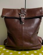 Leren SaSa rugzak met laptopvak, Sieraden, Tassen en Uiterlijk, Tassen | Rugtassen, Overige merken, Gebruikt, 25 tot 40 cm, Ophalen of Verzenden