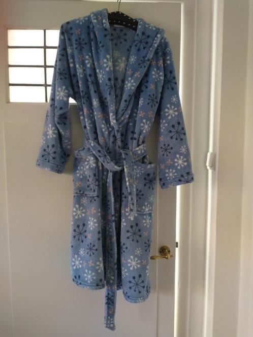 Dikke, warme, blauwe duster Ringella   mt  M-L Prijs € 15 De, Kleding | Dames, Pyjama's, Zo goed als nieuw, Maat 42/44 (L), Ophalen of Verzenden