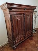 Antieke Eikenhouten Kast kussenkast, Antiek en Kunst, Ophalen