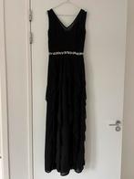 Elegante zwarte galajurk - Maat 36, Ophalen, Galajurk, Zwart, Zo goed als nieuw
