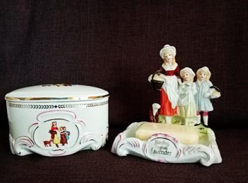 Yardley zeep schaal en doos met deksel, Engeland, vintage beschikbaar voor biedingen