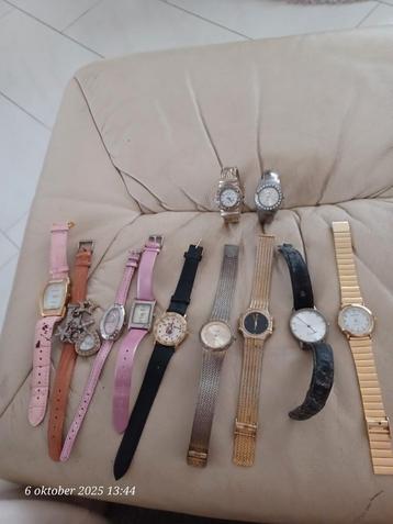 11 x horloge dames en heren  15€ alles 1 koop beschikbaar voor biedingen