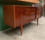 Houten dressoir lades vintage retro kast, Ophalen, Gebruikt, 100 tot 150 cm, Onbekend