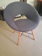 Ronde Stoel (blauw/groen/grijs), Ophalen, Hout, Blauw, Zo goed als nieuw