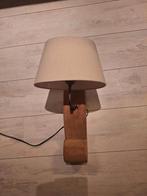 2 stoere wandlampen van robuust teak, Ophalen, Zo goed als nieuw, Hout, Stoer en sober