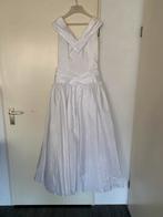 Zijde Modéca bruidsjurk Frans Molenaar, Kleding | Dames, Ophalen of Verzenden, Zo goed als nieuw, Wit, Trouwjurk