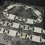 Zilveren set ketting met armband massief kingsley magnum