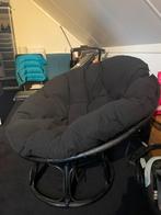 Gamma Lounge stoel Papasan zwart rotan, Ophalen, Gebruikt, Rotan