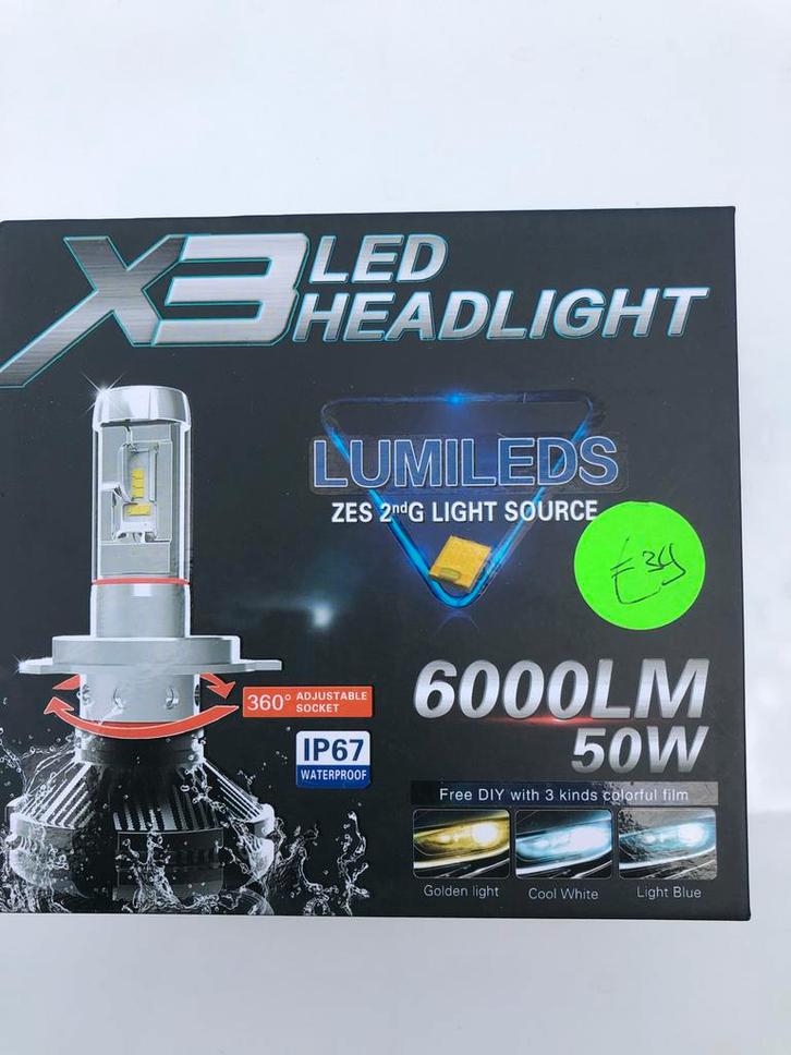 H1 LED Set - 6000 Lumen, 6000K, CANBUS, Auto-onderdelen, Verlichting, Universele onderdelen, Nieuw, Ophalen of Verzenden