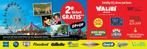 Walibi Holland tweede kaartje gratis e-voucher, Eén persoon, Ticket of Toegangskaart