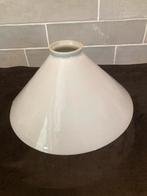 Antieke lampenkap, driehoekmodel melkglas (090625), Ophalen of Verzenden, Wit, Rond, Minder dan 25 cm