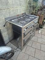 Gas fornuis werkt goed, Witgoed en Apparatuur, Gas, Vrijstaand, 85 tot 90 cm, 4 kookzones