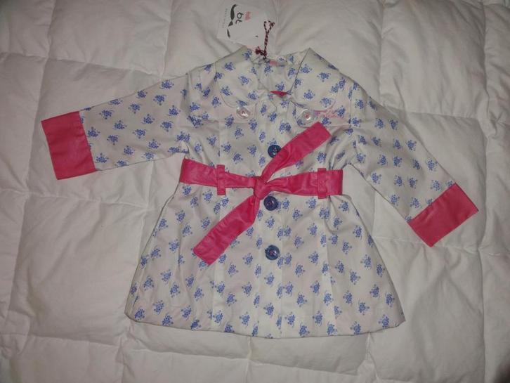 nieuw trenchcoat maat 74 meisje Beebielove, Kinderen en Baby's, Babykleding | Maat 74, Nieuw, Meisje, Jurkje of Rokje, Ophalen of Verzenden