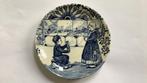 Garen winden. Delfts blauw bordje, Boch, 11 cm. doorsnee, Antiek en Kunst, Ophalen of Verzenden