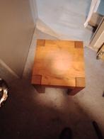 t.k. eiken bijzet tafeltje, Minder dan 55 cm, Gebruikt, Rechthoekig, Hout