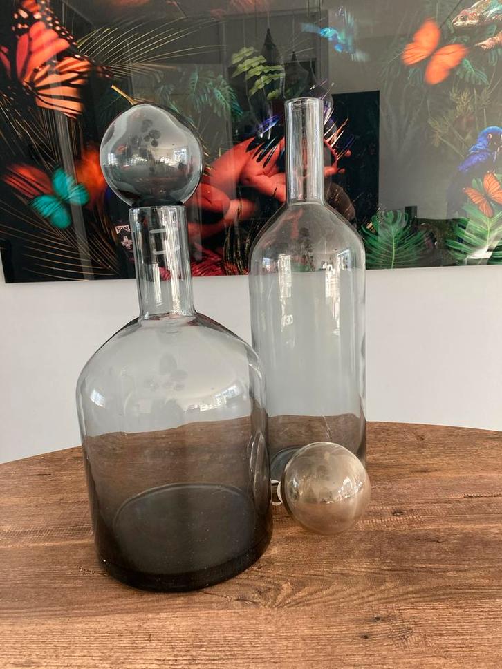 Pols Potten vazen, Huis en Inrichting, Woonaccessoires | Vazen, Zo goed als nieuw, Overige kleuren, Minder dan 50 cm, Glas, Ophalen