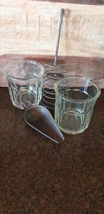 Set (2, niet identieke) franse confiture potten, Ophalen of Verzenden