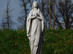 Beeld Maria op Sokkel - 129 cm - Steen, Tuin en Terras, Ophalen of Verzenden, Nieuw, Steen, Mensenbeeld