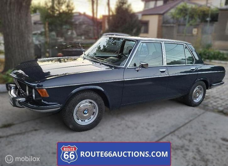 BMW E3 2500 | 1973 | Route 66 Auctions, Auto's, Oldtimers, Bedrijf, Te koop, BMW, Benzine, Overige carrosserieën, Handgeschakeld