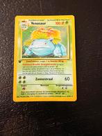First edition venusaur base set pokemon kaart NL 15/102, Ophalen of Verzenden, Zo goed als nieuw, Losse kaart, Foil
