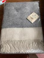 Nieuw Zeelandse wollen plaid 140x200 cm  grijs/wit, Ophalen of Verzenden, Nieuw