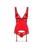 Obsessive ``SECRED`` Corset Set Rood maat S/M (778), Obsessive, Ophalen of Verzenden, Rood, Body of Korset