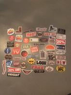 Vintage Amerikaanse Prijs Stickers - Set, Ophalen of Verzenden, Zo goed als nieuw, Winkel of Supermarkt