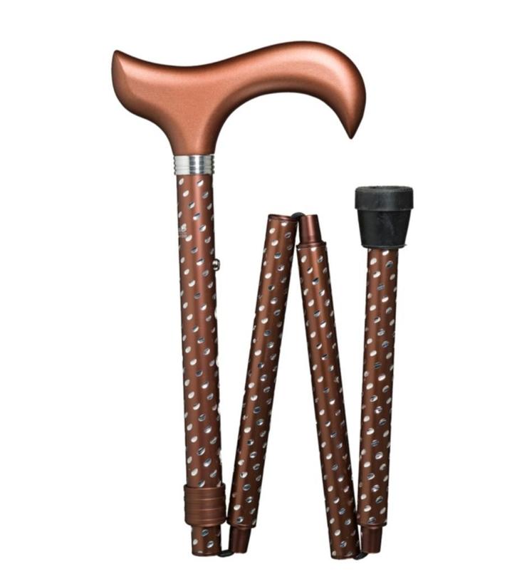 Gastrock opvouwbare wandelstok De Luxe 'Drops', Diversen, Wandelstokken, Zo goed als nieuw, Verstelbaar, Opvouwbaar, Ophalen of Verzenden