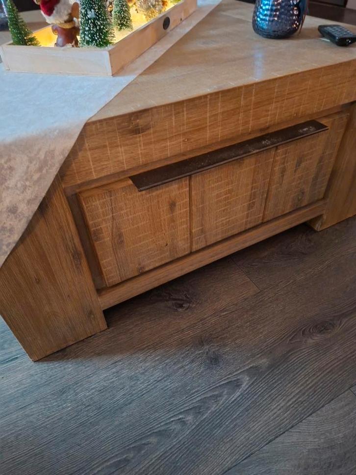 Mooie salontafel met 2 lades - rookvrij huis, Huis en Inrichting, Tafels | Salontafels, Gebruikt, Minder dan 50 cm, 50 tot 100 cm