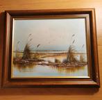 Olieverf Schilderij R. Nelson - Landschap, Ophalen of Verzenden
