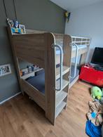 stapelbed hout kleur ( gratis zie beschrijving), Ophalen, Gebruikt, Stapelbed