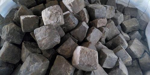 Kinderkoppen/kasseien basalt, Tuin en Terras, Grind, Keien en Split, Zo goed als nieuw, Basalt, Ophalen of Verzenden