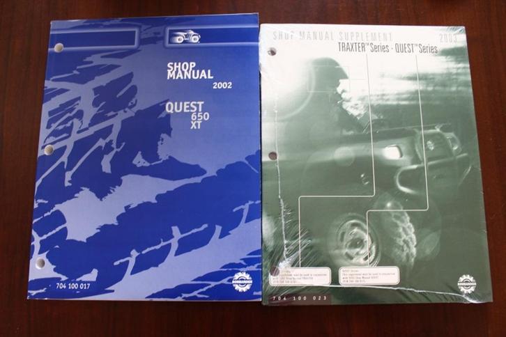 Bombardier Quest 650 XT 2002 2003 ATV shop manual quad, Motoren, Handleidingen en Instructieboekjes, Overige merken, Ophalen of Verzenden