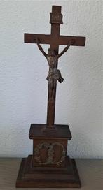 antiek kruis geheel van metaal, Antiek en Kunst, Antiek | Religie, Ophalen of Verzenden