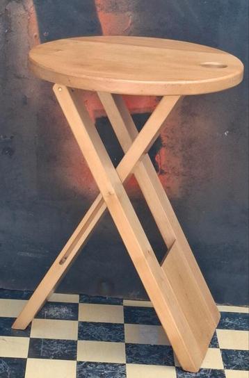 Krukje. Adrian Reed, Suzy stool. Ca '80. 41 cm. Opvouwbaar.  beschikbaar voor biedingen